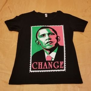 American Apparel Obama Change T-Shirt Size Large